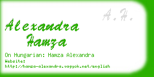 alexandra hamza business card